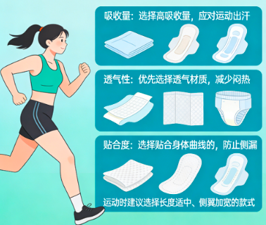 运动的时候如何挑选卫生巾，有哪些注意事项？